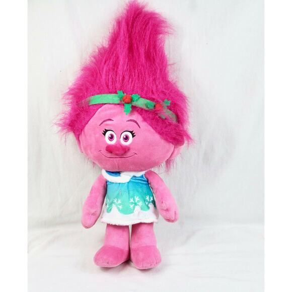 Disney Trolls Large Doll Pink Hair 27' Toy Poppy Plush Action Figure - Picture 1 of 3
